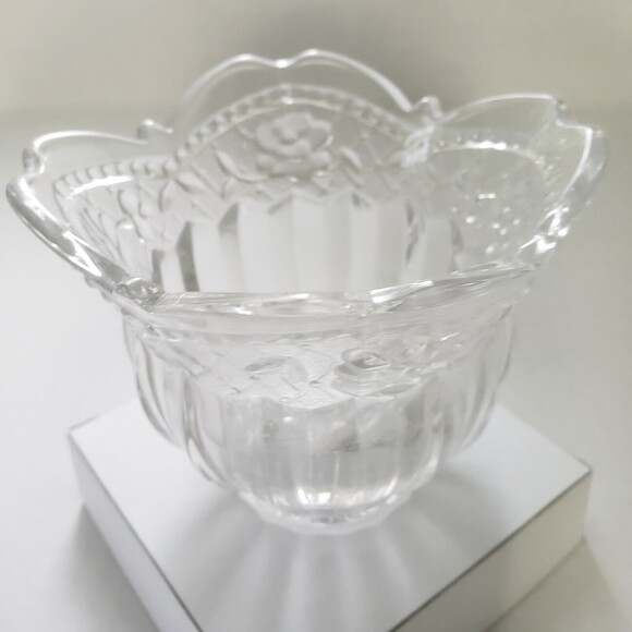 Studio Nova Votive Candleholder Floral Lace Clear Crystal Style# QQ002/610 New - Picture 6 of 6